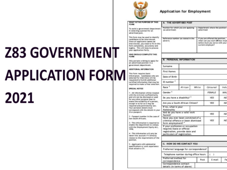 Recent Z83 Application Form Download Jobcare