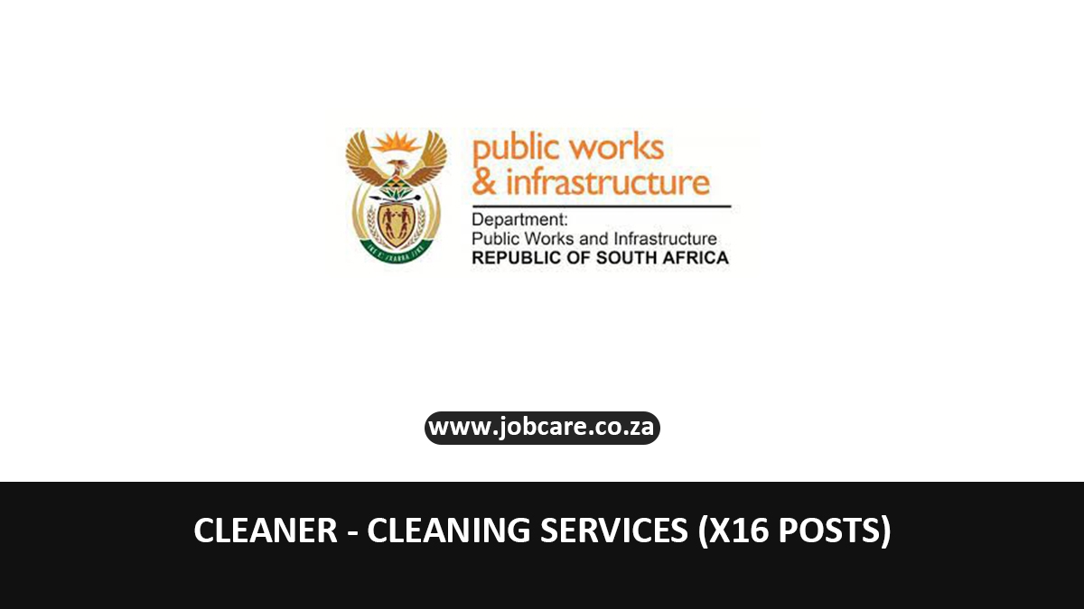 CLEANER - CLEANING SERVICES (X16 POSTS)