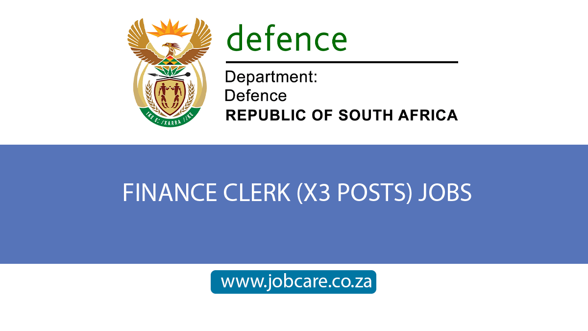 FINANCE CLERK (X3 POSTS) JOBS