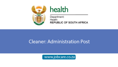 Cleaner: Administration Post