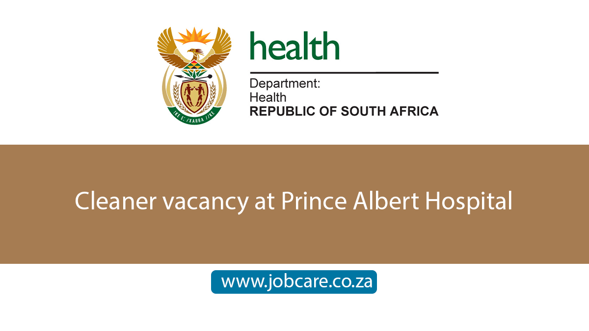 Cleaner vacancy at Prince Albert Hospital