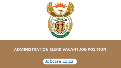 ADMINISTRATION CLERK VACANT JOB POSITION