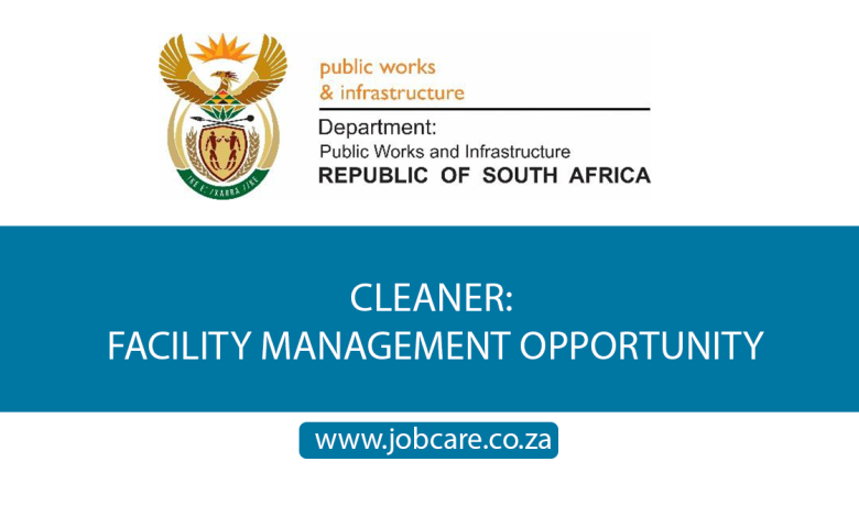 CLEANER: FACILITY MANAGEMENT OPPORTUNITY