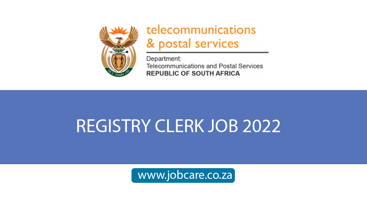 REGISTRY CLERK JOB 2022