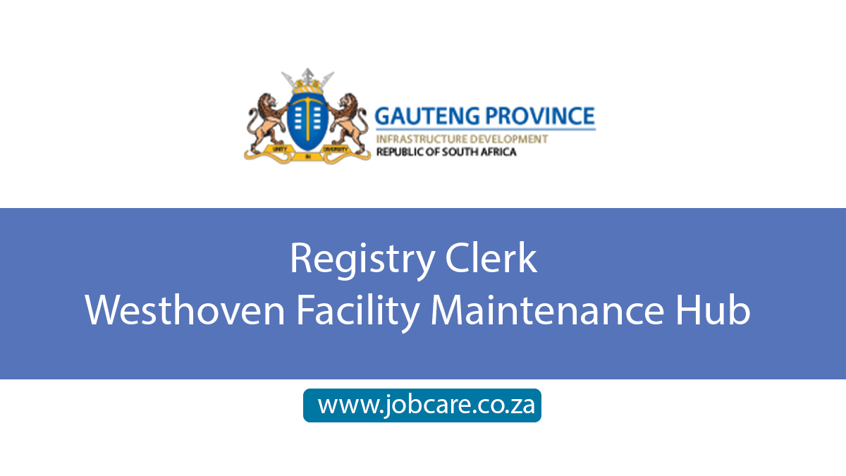 Registry Clerk Westhoven Facility Maintenance Hub