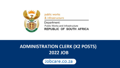 ADMINISTRATION CLERK (X2 POSTS) 2022 JOB
