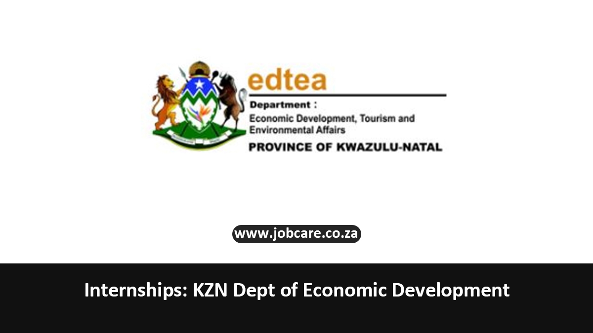 Internships: KZN Dept of Economic Development