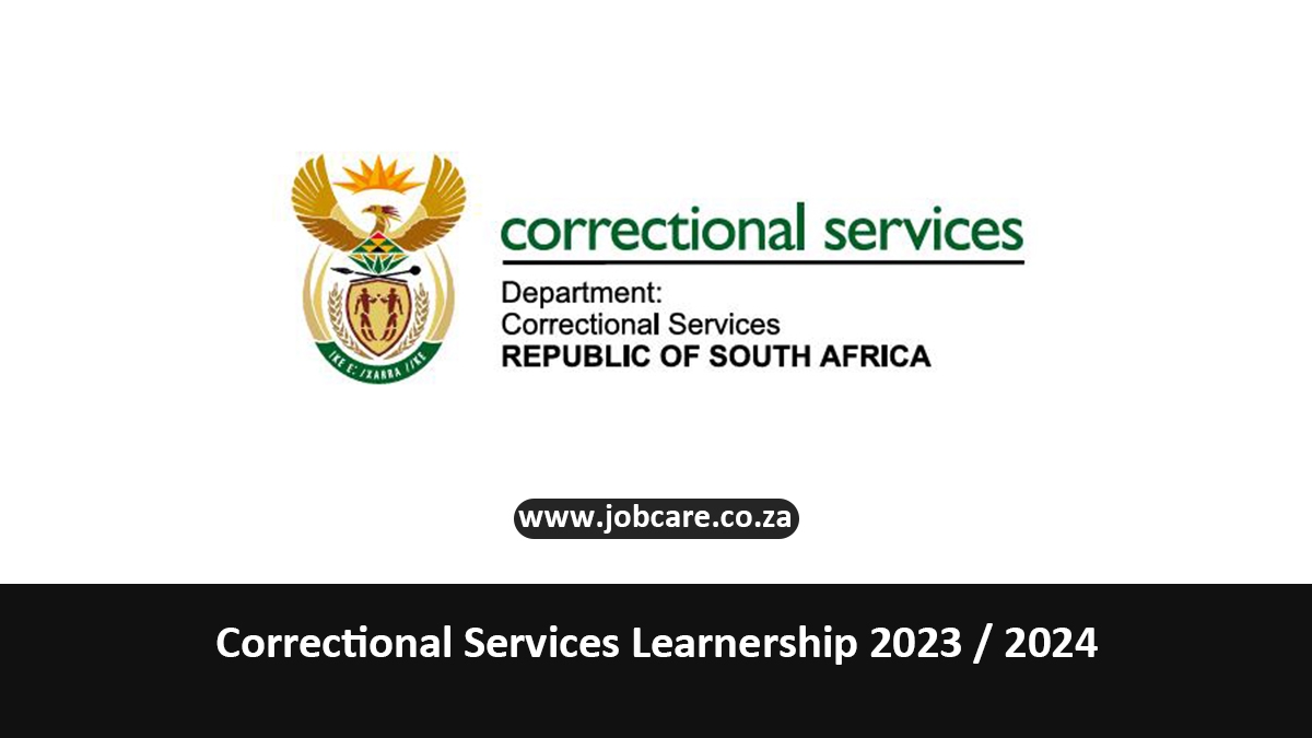 Correctional Services Learnership 2023 / 2024