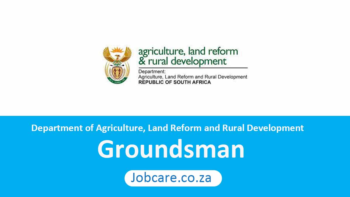 Department of Agriculture, Land Reform and Rural Development: Groundsman