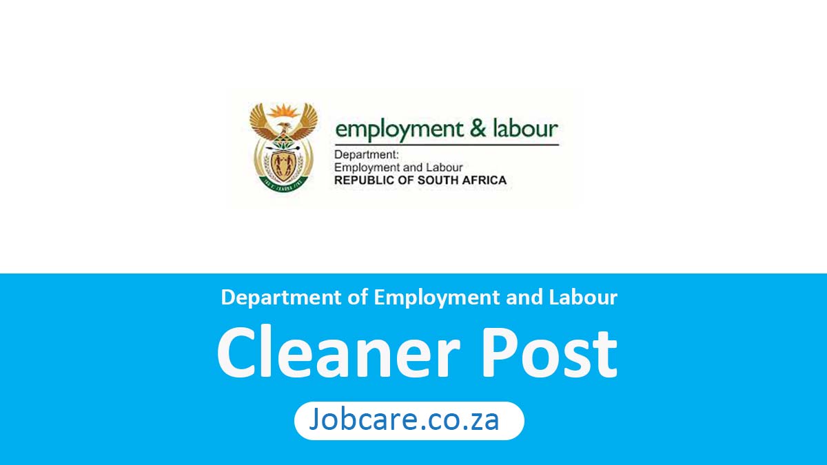 Department of Employment and Labour: Cleaner Post