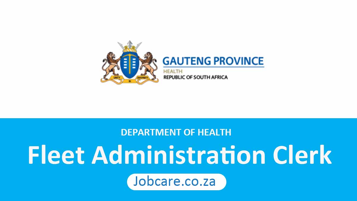 Dept of Health: Fleet Administration Clerk