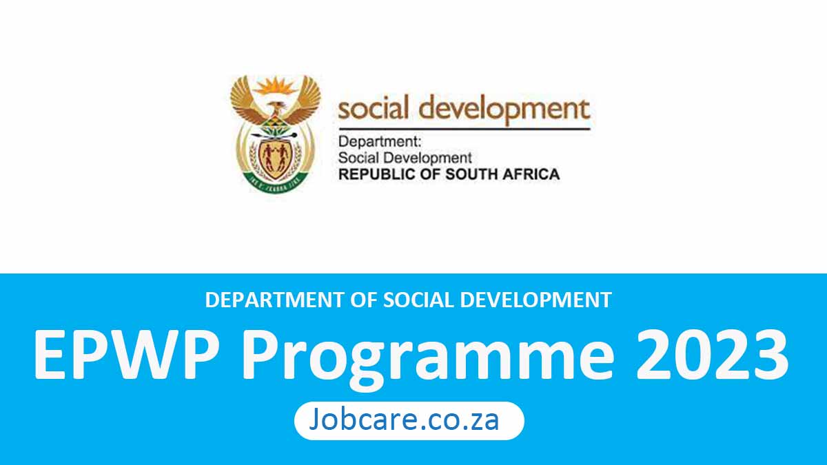 Social Development: EPWP Programme