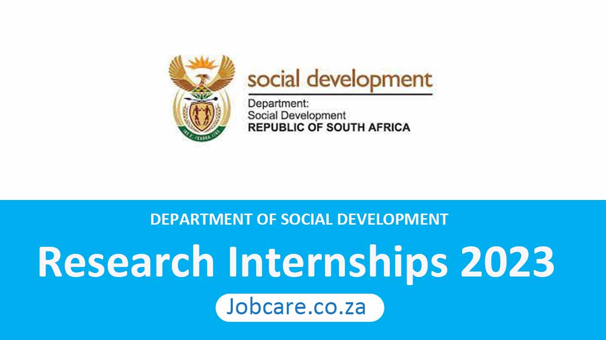 Social Development: Researchers Internships 2023