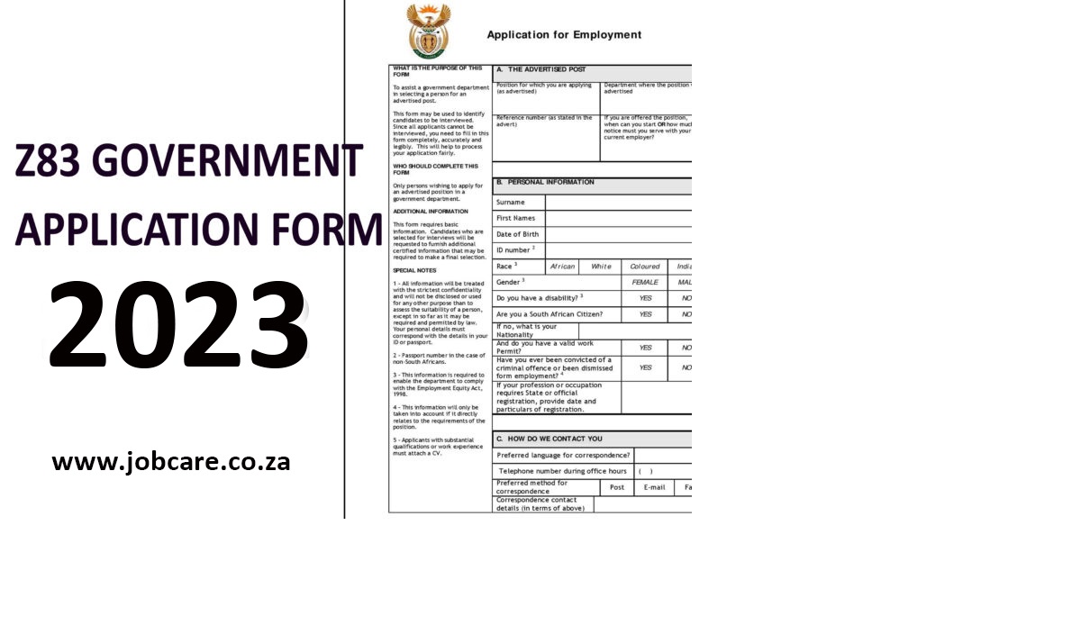 Download New Z83 Form 2023