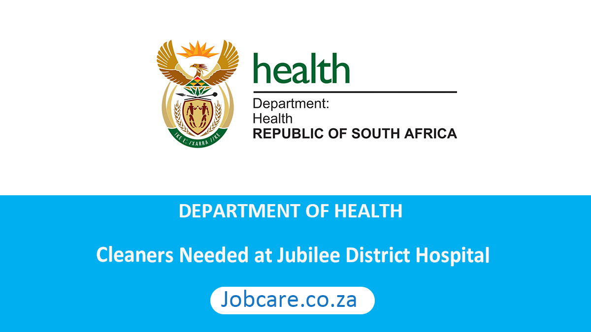 Cleaners Needed at Jubilee District Hospital
