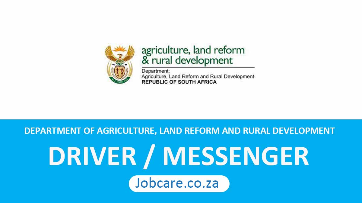 Department of Agriculture: Driver / Messenger
