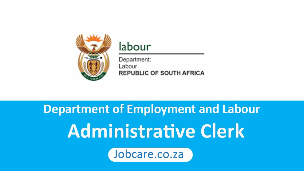 Department of Labour: Administrative Clerk