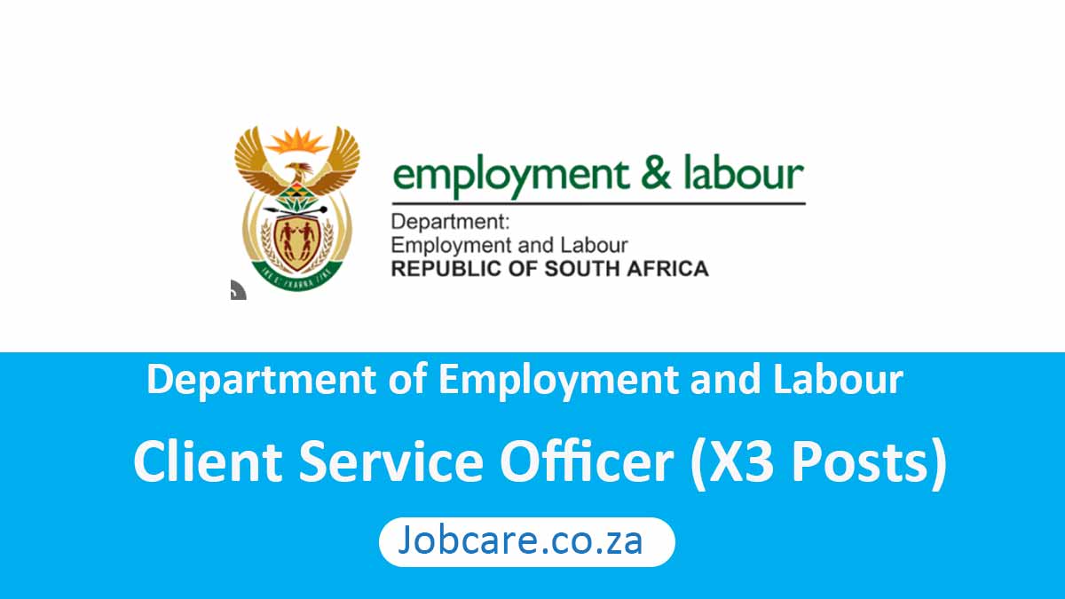 Dept of Labour: Client Service Officer