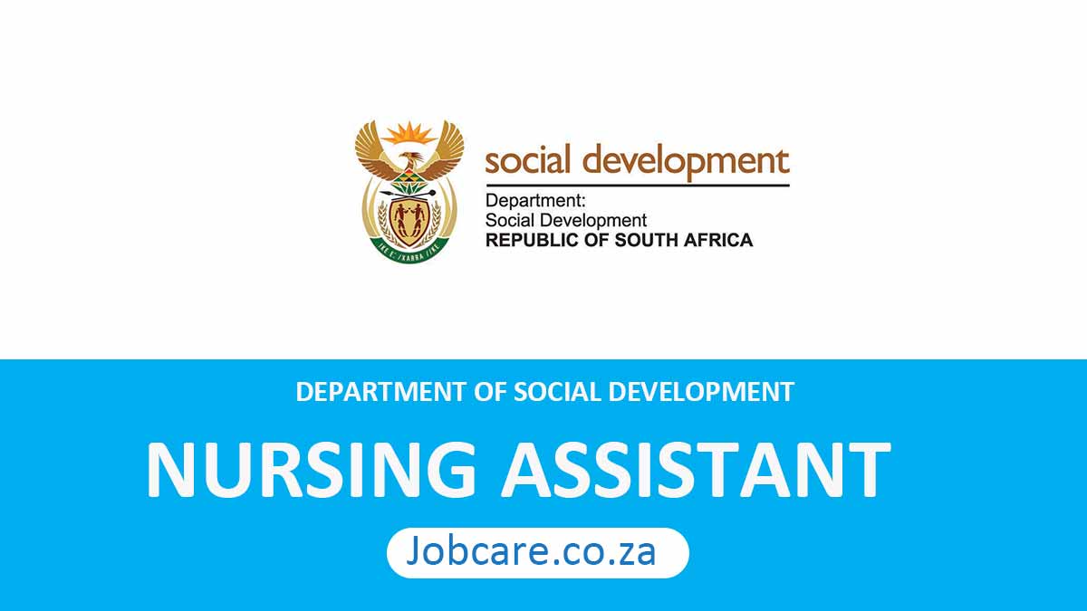 Dept of Social Development: Nursing Assistant