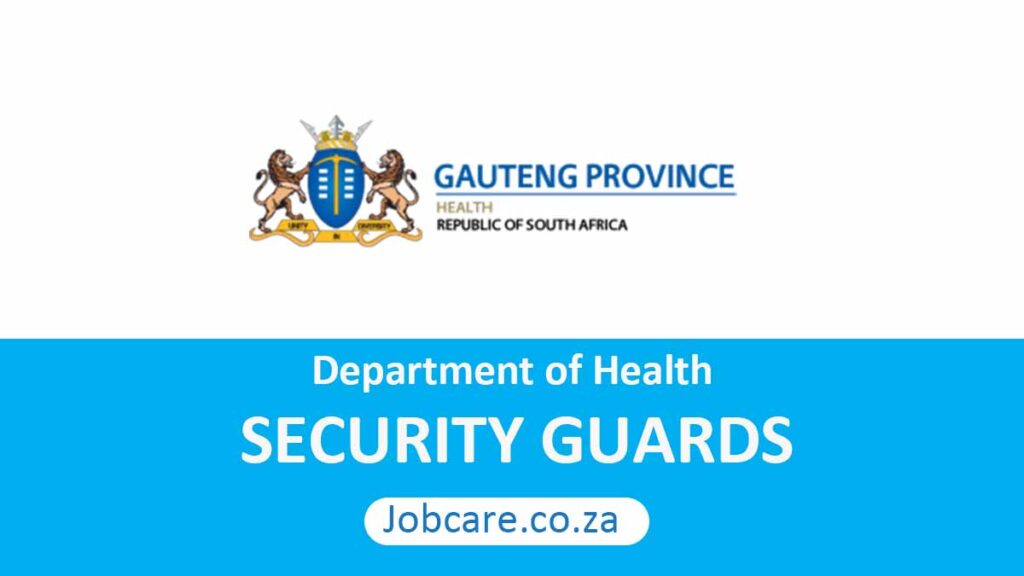 JHB Health District Security Guards Jobcare