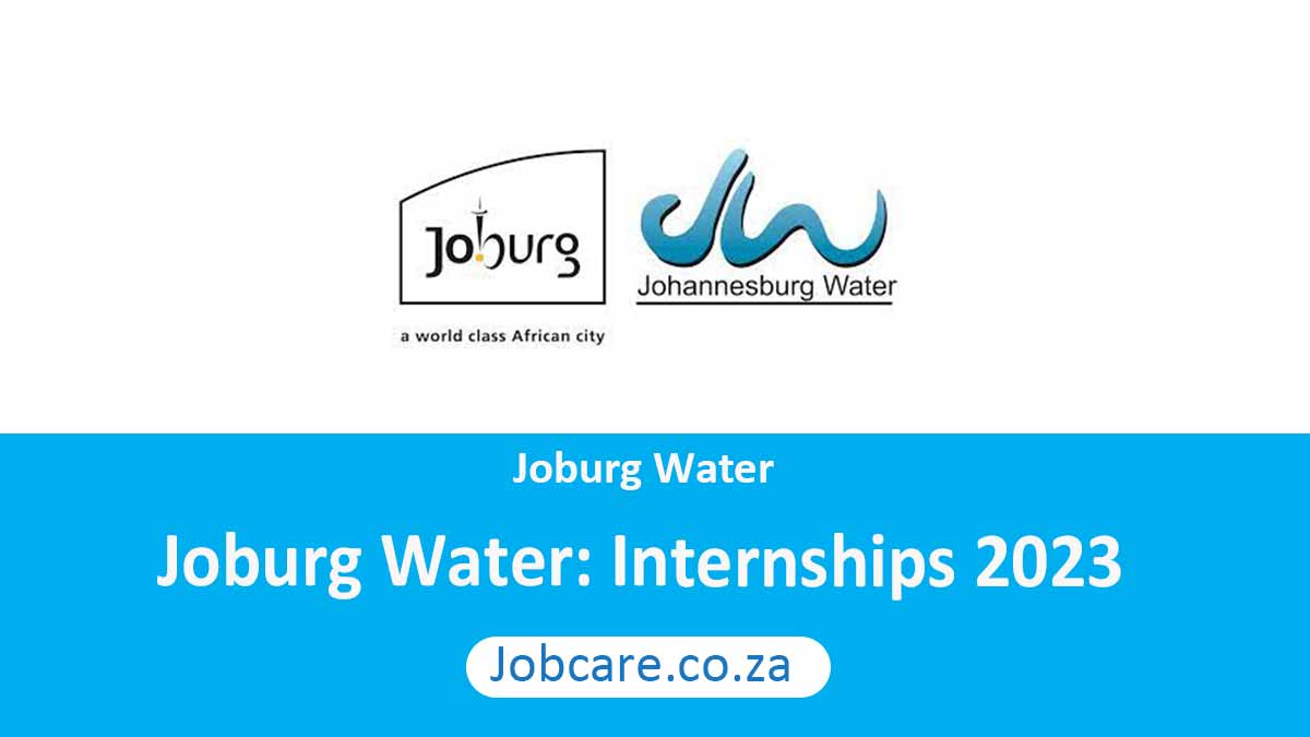 Joburg Water: Internships 2023