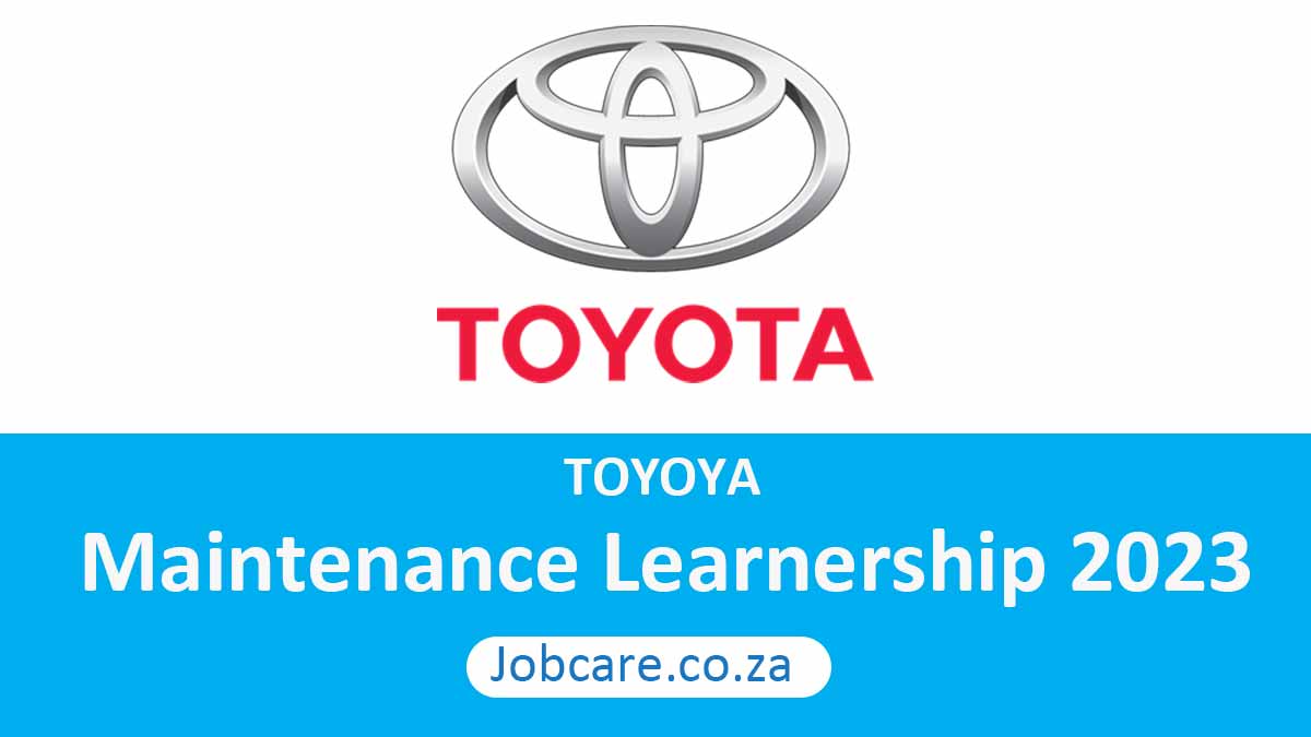 Toyota Maintenance Learnership 2023
