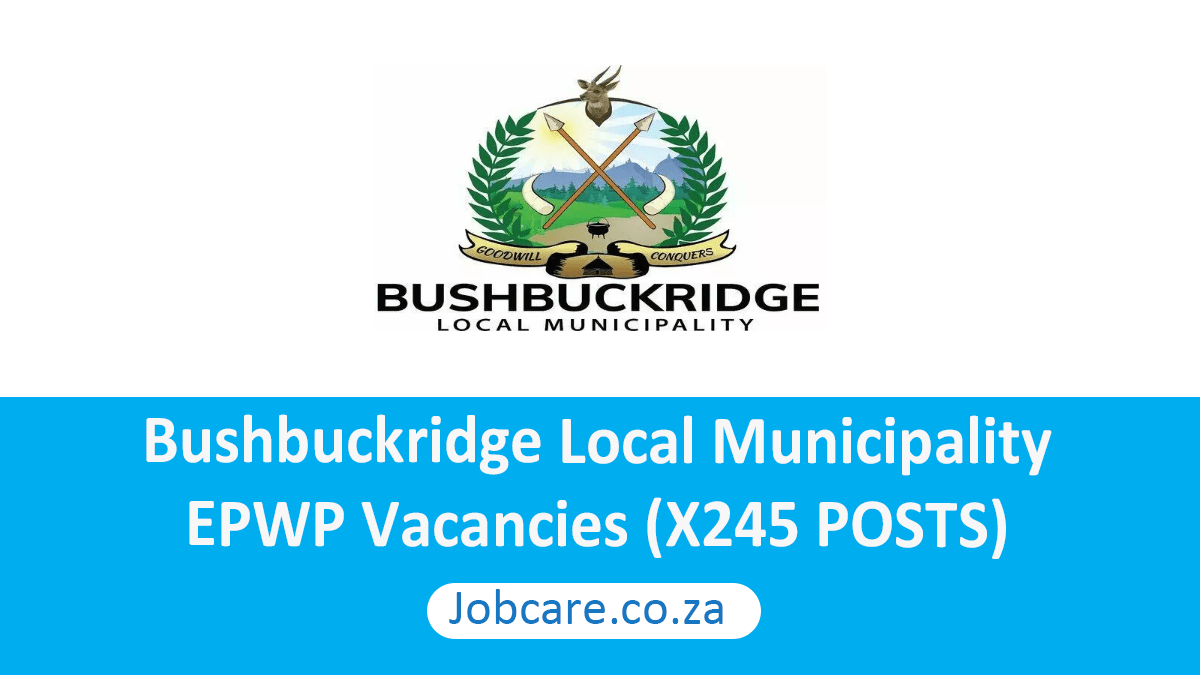 Bushbuckridge Local Municipality: EPWP Vacancies