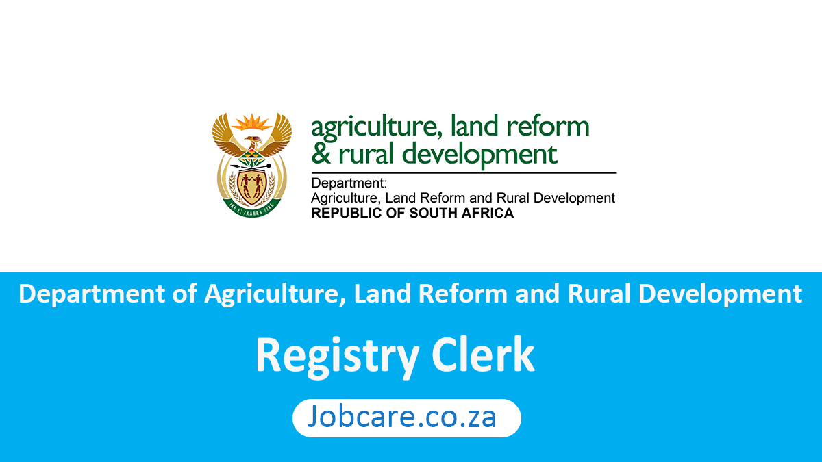 Department of Agriculture, Land Reform and Rural Development: Registry Clerk