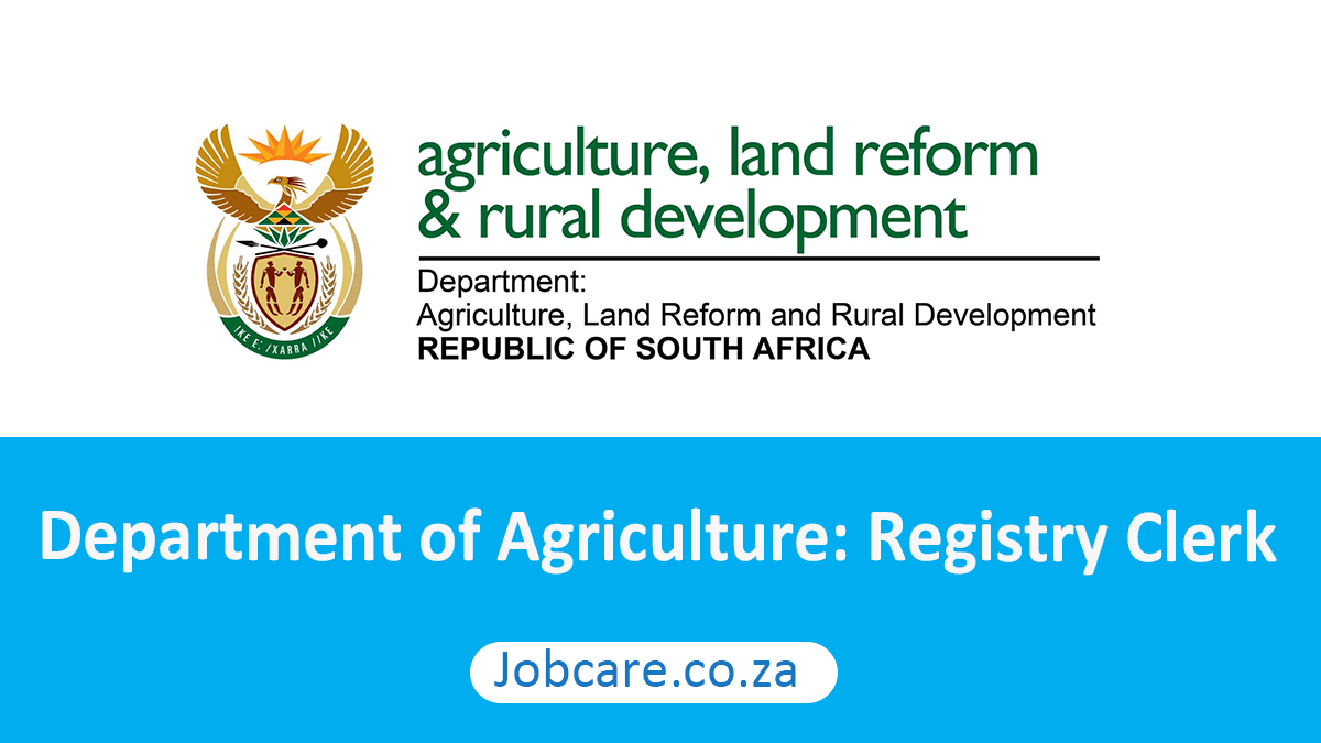 Department of Agriculture: Registry Clerk