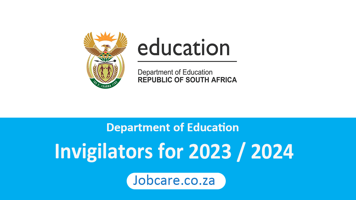 Department of Education: Invigilators for 2023 / 2024