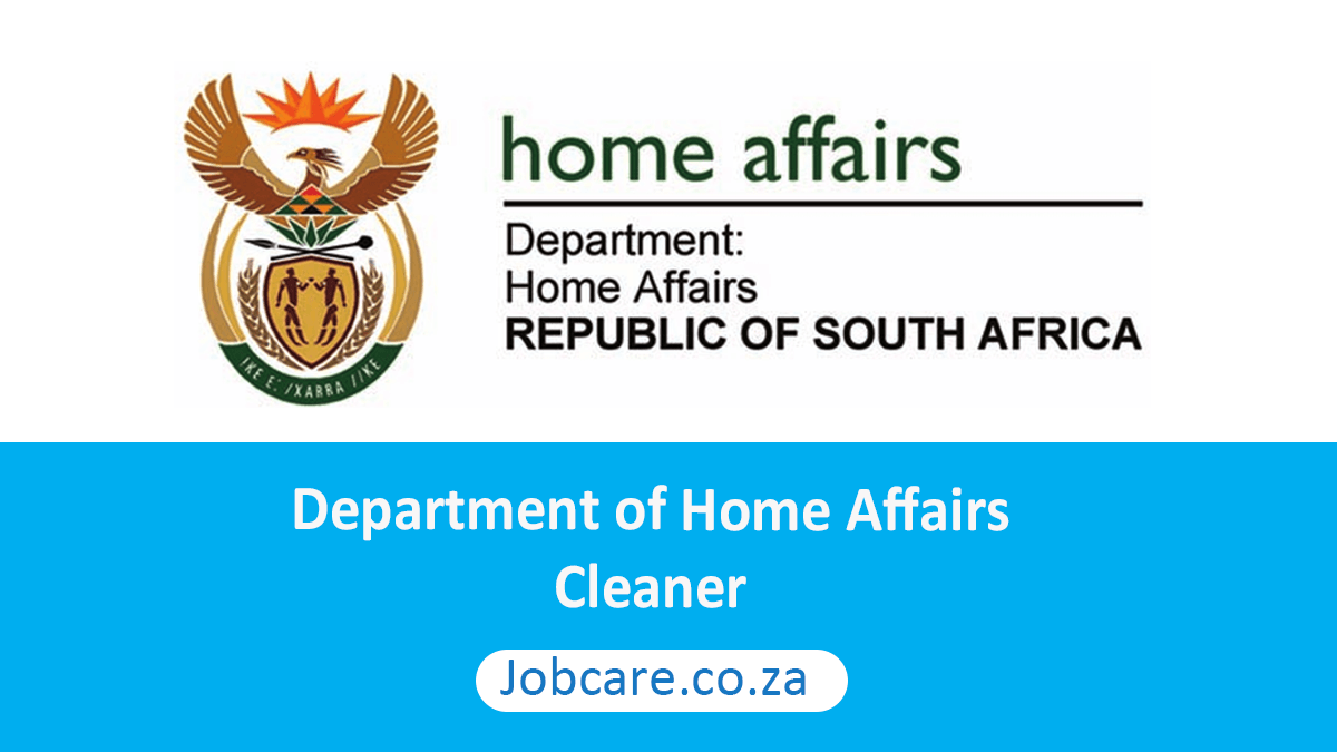 Department of Home Affairs: Cleaner