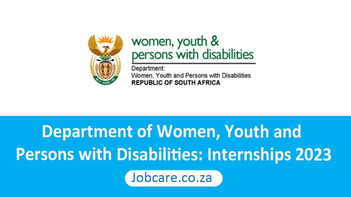 Department of Women, Youth and Persons with Disabilities: Internships 2023
