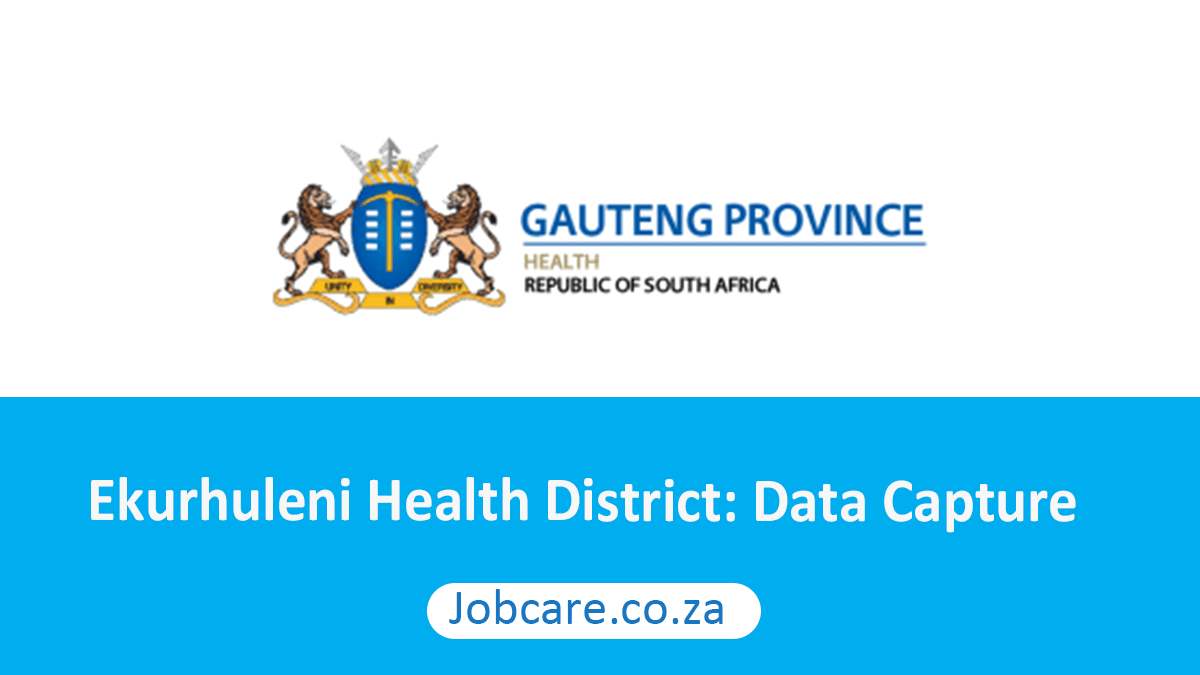 Ekurhuleni Health District Data Capture