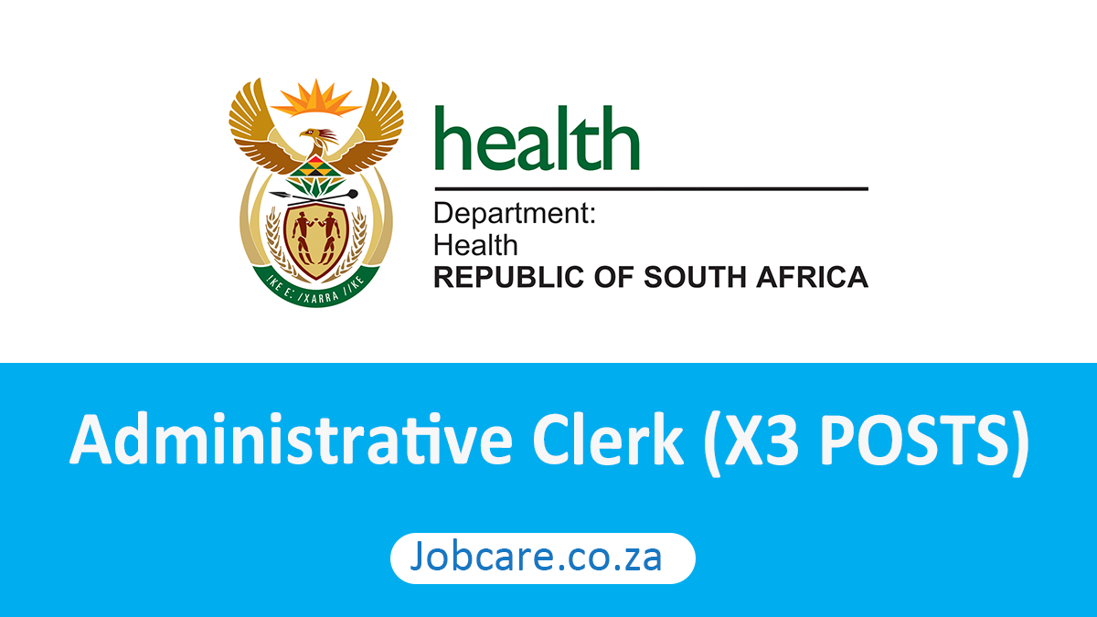 KZN Department of Health: Administrative Clerk