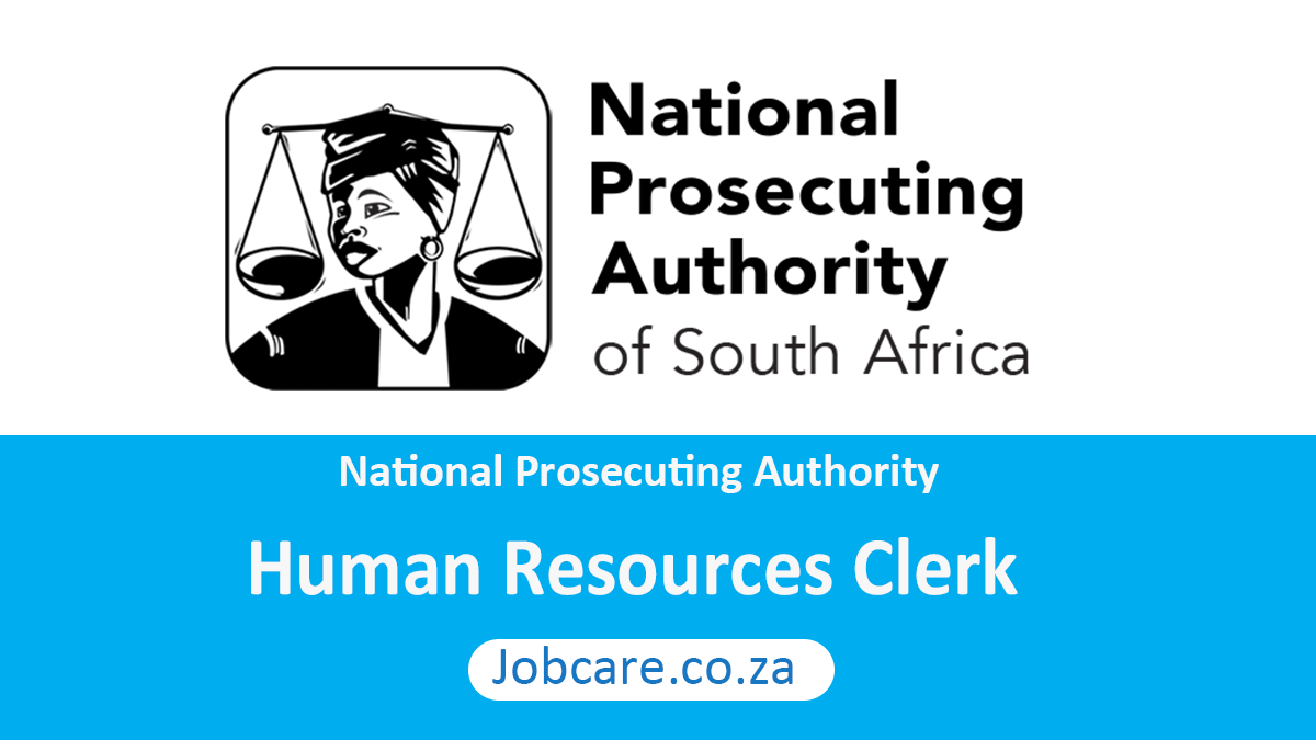 National Prosecuting Authority: Human Resources Clerk