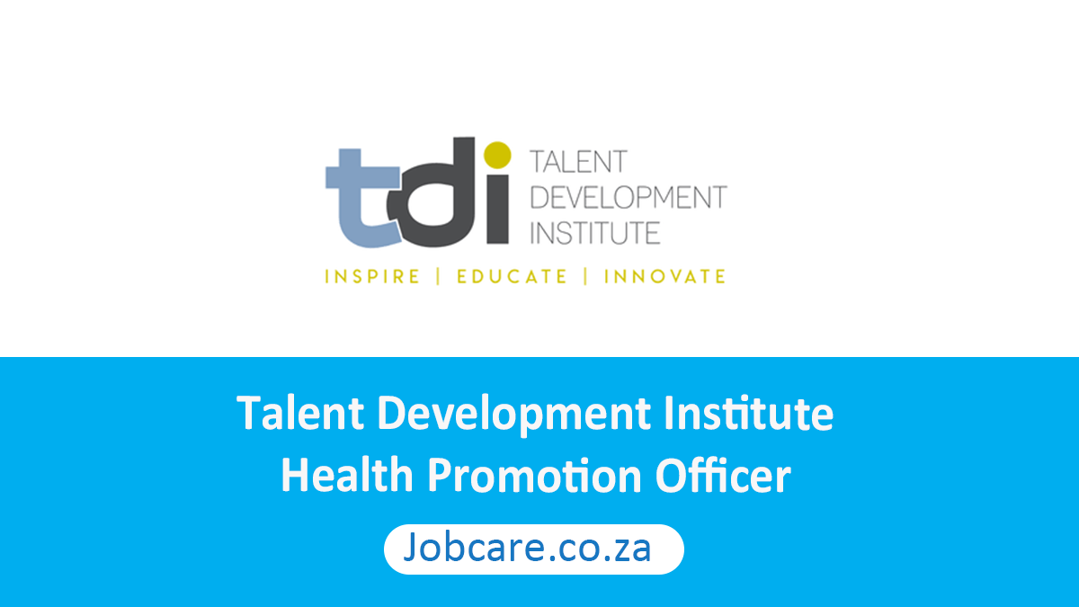 Talent Development Institute Health Promotion Officer