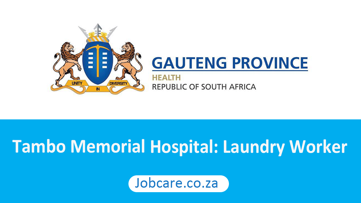 Tambo Memorial Hospital: Laundry Worker