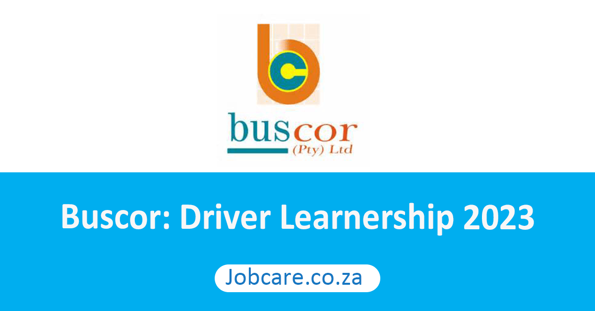 Buscor Driver Learnership 2023