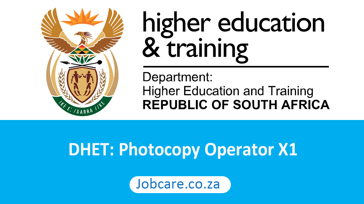 DHET: Photocopy Operator X1