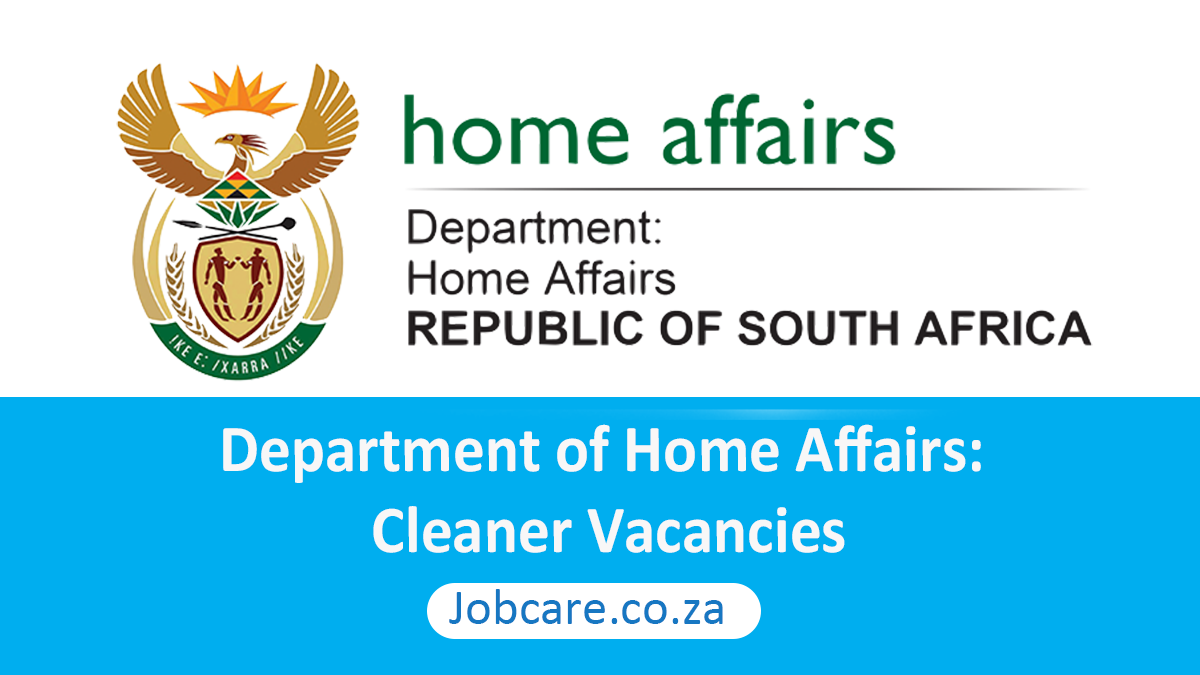 Department of Home Affairs Cleaner Vacancies