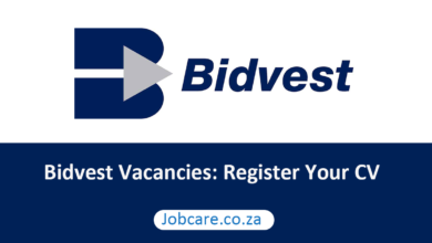 Bidvest Vacancies: Register Your CV