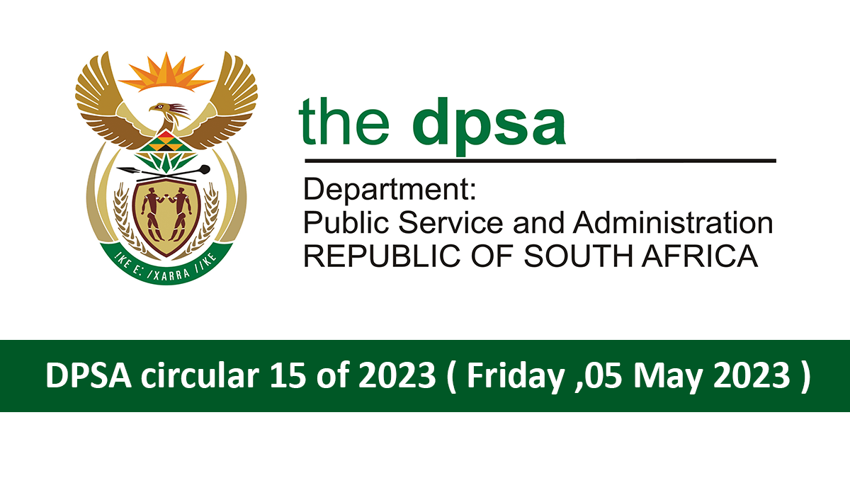 DPSA circular 15 of 2023