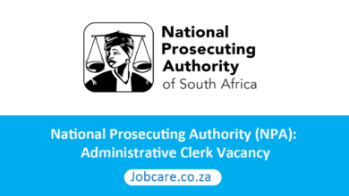 National Prosecuting Authority (NPA): Administrative Clerk Vacancy