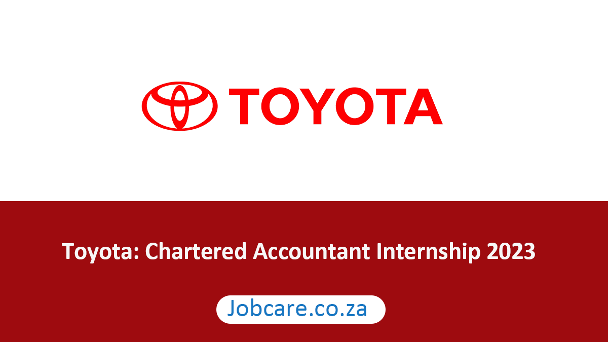 Toyota: Chartered Accountant Internship 2023