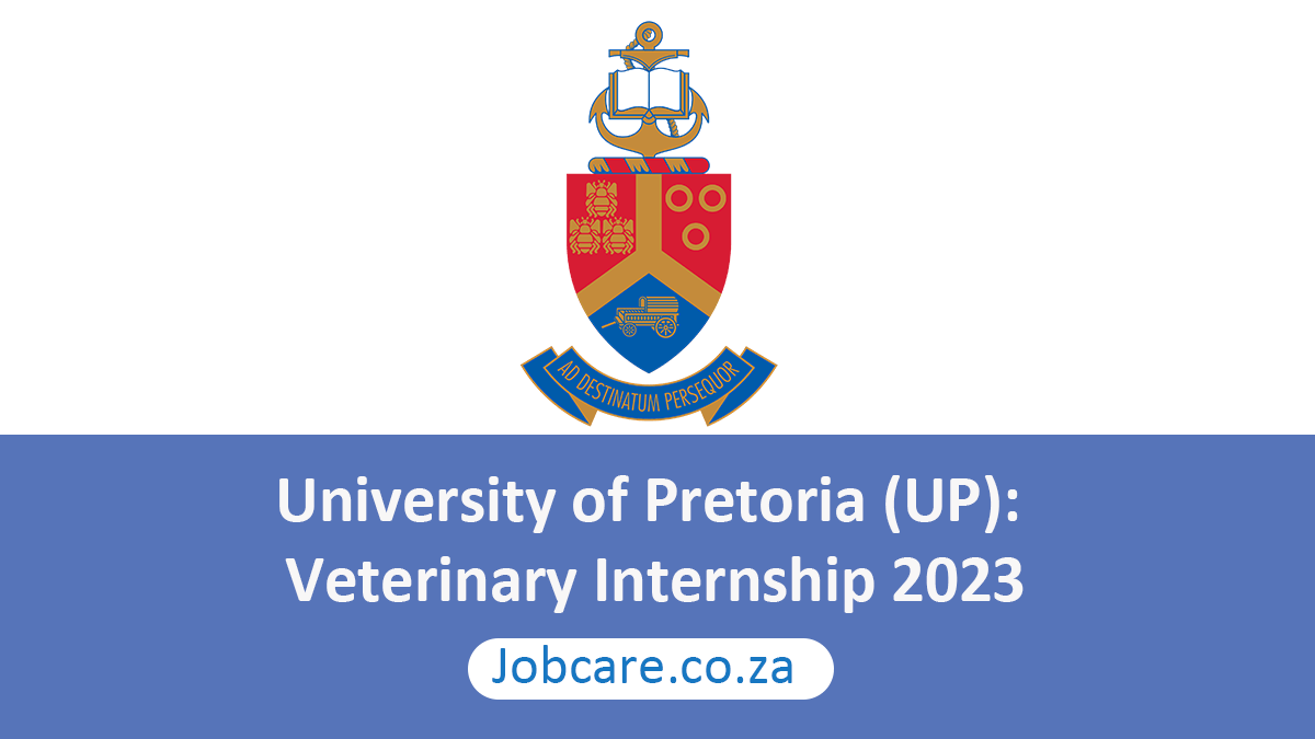 University of Pretoria (UP): Veterinary Internship 2023