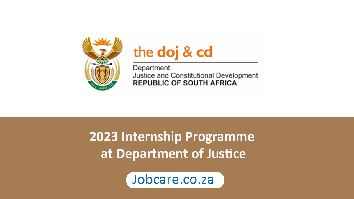 2023 Internship Programme at Department of Justice