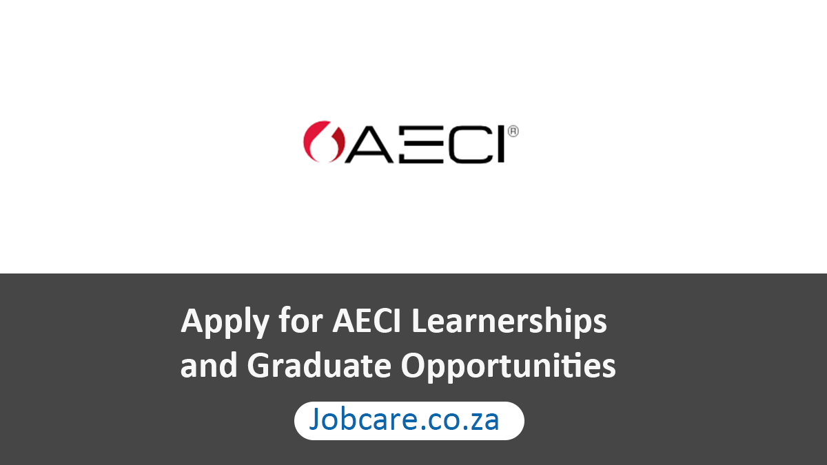 Apply for AECI Learnerships and Graduate Opportunities