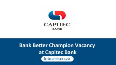 Bank Better Champion Vacancy at Capitec Bank