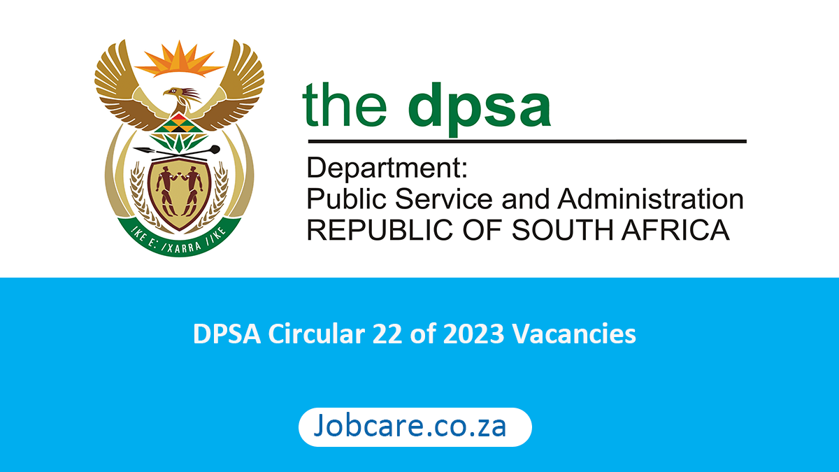 DPSA Circular 22 of 2023 Vacancies