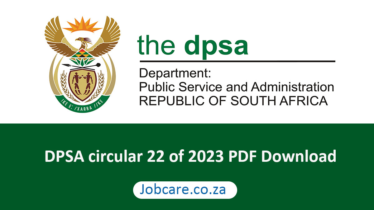 DPSA circular 22 of 2023 PDF Download